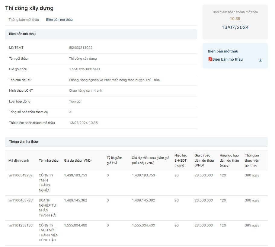 Long An: Cuoc dua “tam ma” gianh goi thau hon 1,5 ty dong