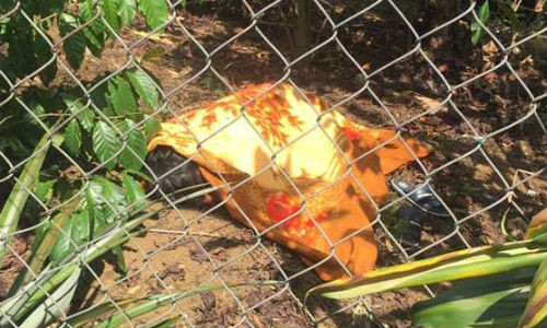 Thi thể nam thanh niên quấn trong chăn.