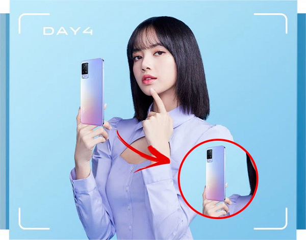 Tuy nhiên, trong bộ ảnh quảng cáo dòng thiết bị S9 mới ra mắt cách đây ít ngày, Lisa đã khiến nhiều cộng đồng Weibo phải ngỡ ngàng bởi chất lượng hình ảnh quá tệ. Ảnh được cắt ghép rất cẩu thả với những sai lầm sơ đẳng nhưng vẫn được xuất hiện trên tài khoản chính thức của Vivo trên mạng xã hội Weibo.