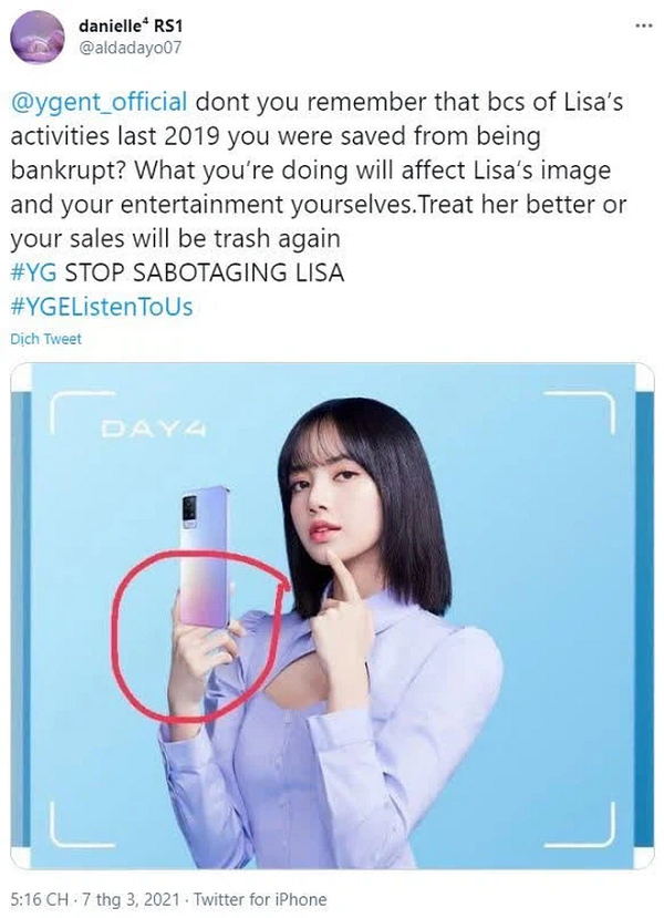 Về phía nhãn hàng điện thoại, sau khi chịu áp lực quá lớn từ người hâm mộ, họ đã phải thay đổi thành ảnh quảng cáo khác. Vậy nhưng, sự cố chỉnh sửa ảnh vẫn tiếp tục bị soi ra.