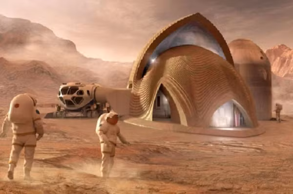 Việc định cư trên hành tinh đỏ là thách thức đối với con người do điều kiện tự nhiên khắc nghiệt ở đây, ví dụ như nhiệt độ dưới 0 độ C hay bầu khí quyển rất mỏng, …