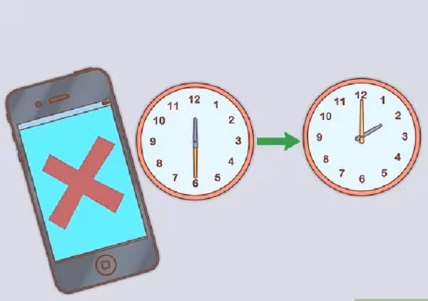 Rất khó để bớt sử dụng smartphone nếu cứ lệ thuộc nó để xem giờ, đặt báo thức. Hãy sử dụng một chiếc đồng hồ để bàn hoặc đeo tay thay vì bật liên tục điện thoại để xem giờ, tiện tay lướt Facebook vài phút.