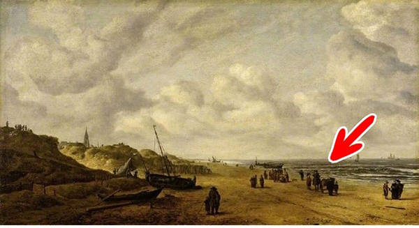 Khi bức tranh “Cảnh biển” của hoạ sĩ người Hà Lan, Hendrick Van Anthonissen, được tặng cho bảo tàng Fitzwilliam. Nhiều nhà nghiên cứu cảm thấy kì lạ tại sao bức tranh chỉ mô tả một nhóm người đang tụ tập trên biển.