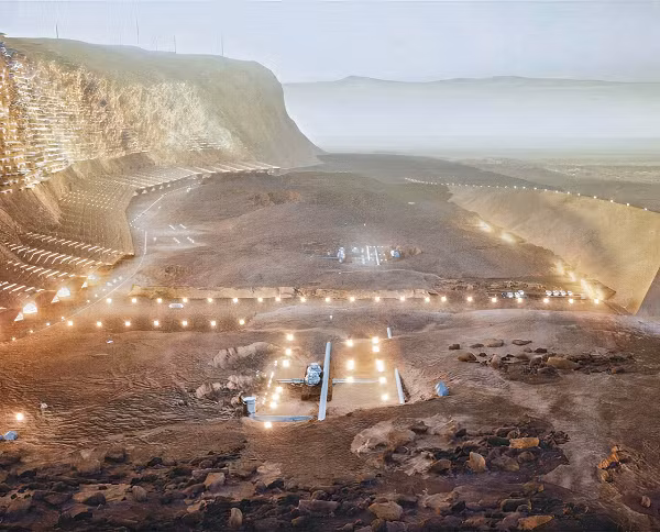  Thành phố trên sao Hỏa do công ty thiết kế kiến trúc ABIBOO đề xuất xây dựng có tên là Nüwa.