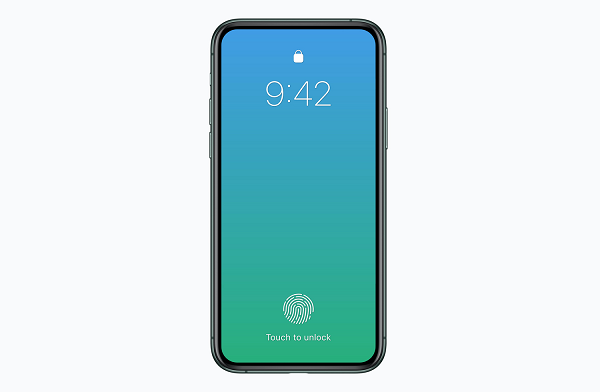 Theo MyDrivers, Apple đang thử nghiệm nội bộ một mẫu iPhone không "tai thỏ" với cảm biến vân tay và camera ẩn dưới màn hình.