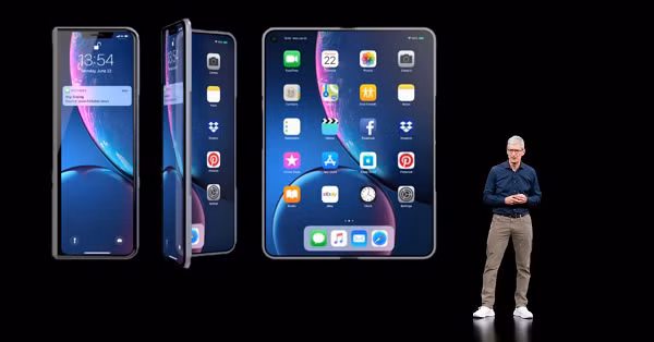 Một thông tin trước đây cũng cho biết Apple đang thử nghiệm một phiên bản màn hình có thể gập lại khác có thể giải quyết vấn đề nếp gấp. Công nghệ này sẽ hoạt động bằng cách phát triển một ‘khoảng trống’ giữa bản lề, màn hình sẽ nằm yên.