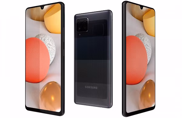 Galaxy A42 có 3 màu sắc là đen, xám và trắng. Thiết kế mặt lưng khá đặc biệt với sự chuyển đổi màu sắc từ dưới lên trên, càng lên trên màu sẽ càng tối dần.