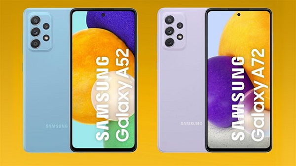 Màn hình Galaxy A52 có thiết kế dạng “nốt ruồi” đặt ở chính giữa với camera selfie độ phân giải cao 32MP. Do sử dụng tấm nền AMOLED nên Samsung cũng tích hợp luôn cảm biến vân tay quang học vào trong màn hình của máy.