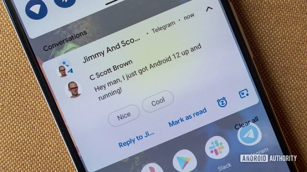 Cải tiến thông báo Android 12 được thay đổi giao diện, tính năng và khả năng sử dụng. Cách hiển thị và chuyển tiếp thông báo cũng được làm mới.