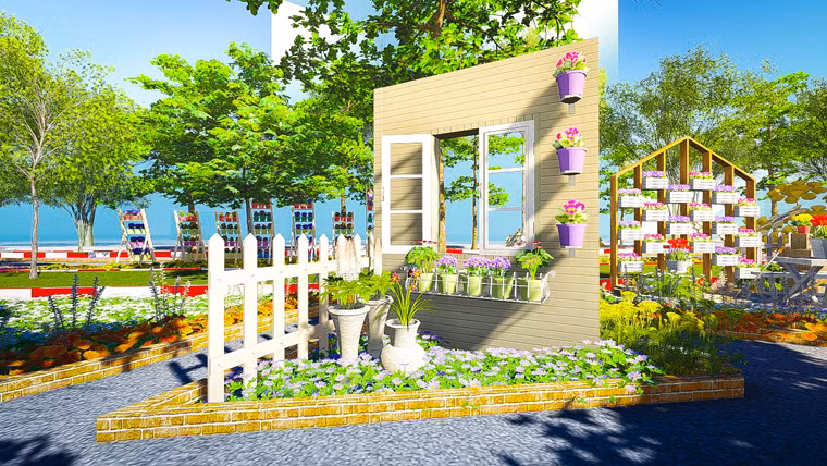 Đặc biệt, ở phân đoàn đường hoa mang chủ đề "Vinh quang Việt Nam" xuyên suốt là hình ảnh của cuộc sống đô thị với thùng thư, khung cửa hoa và đặc biệt là các loại hoa được kết hình tuyến metro - phương tiện vận chuyển hiện đại đang được xây dựng ở TP HCM (tuyến metro đầu tiên Bến Thành - Suối Tiên ở Sài Gòn).