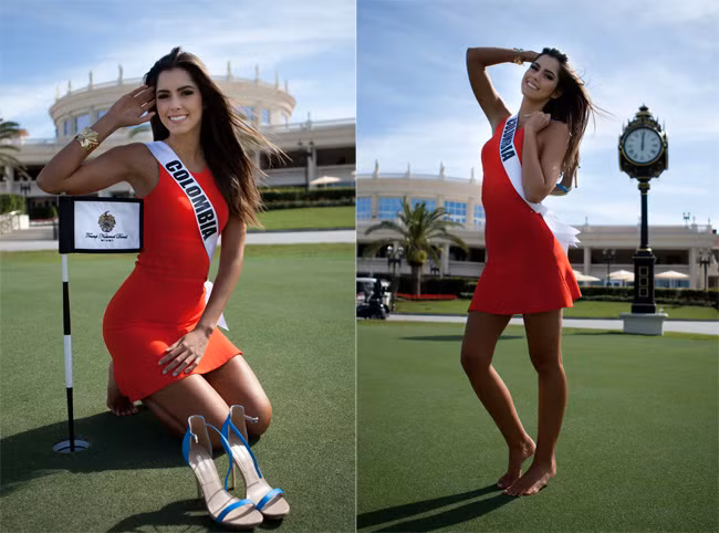 Hoa hậu Colombia Paulina Vega, 21 tuổi cao 1m75.