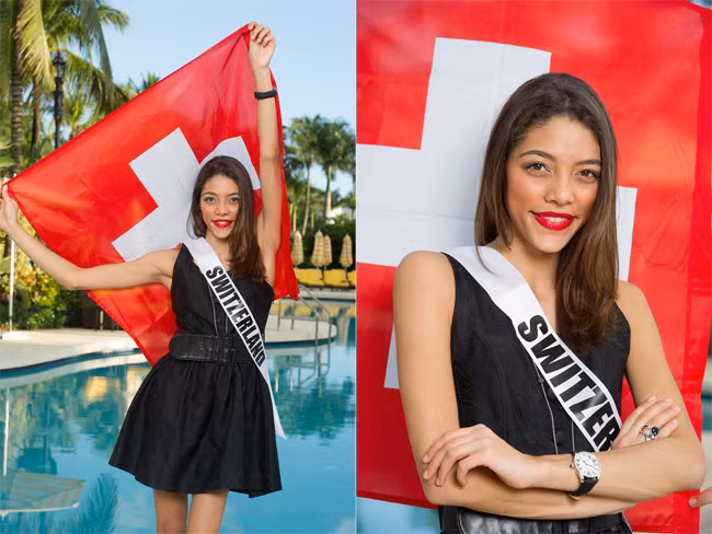 Hoa hậu Thụy Sĩ Zoe Metthez, 20 tuổi, cao 1m73.