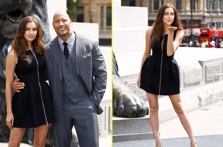 Từ tháng 7/2014, Irina Shayk và Dwayne Johnson liên tục cùng nhau tay trong tay đi quảng bá bộ phim "Hercules".