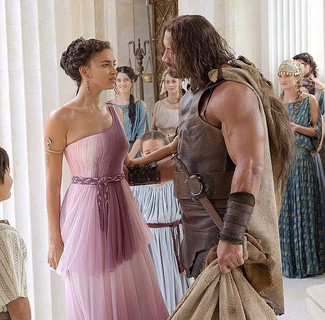 Trong phim "Herucles", Irina vào vai Megara vợ của Hecules (Dwayne Johnson thủ vai).