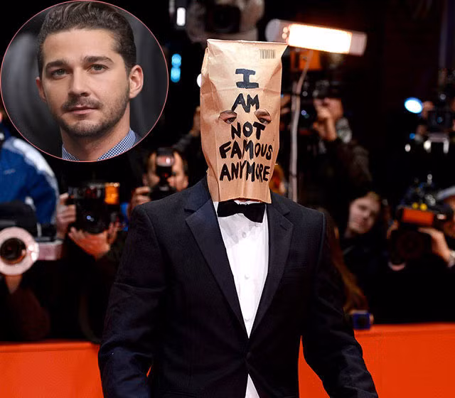 Năm 2014, nam diễn viên Shia LaBeouf có hàng loạt những hành động kỳ quặc và một trong số đó là khoảnh khắc anh đội chiếc túi giấy in dòng chữ “I am not famous anymore” (Tôi không còn nổi tiếng nữa) lên đầu trên thảm đỏ Liên hoan Phim quốc tế Berlingle tháng 2/2014.