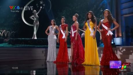 Top 5 người đẹp nhất Hoa hậu Hoàn vũ 2014.