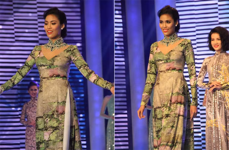 Tran Ngoc Lan Khue dang quang Hoa khoi Ao dai Viet Nam-Hinh-4