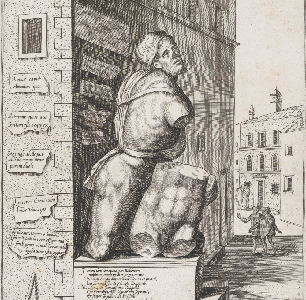 Không chỉ nổi tiếng với đấu trường La Mã, thành Rome ở Italy hấp dẫn du khách bởi 6 bức tượng "biết nói". Những bức tượng này có tên: Pasquino, Marforio, Fontana del Facchino, Madama Lucrezia, Abbot Luigi và Fontana del Babuino.