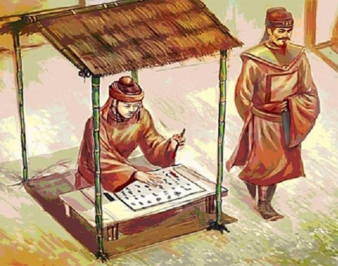 Trong một lần tiếp sự thần Trung Quốc, Nguyễn Nghiêu Tư đã hiến kế giúp vua đánh bại sứ thần phương Bắc trong trò chơi đánh cờ.