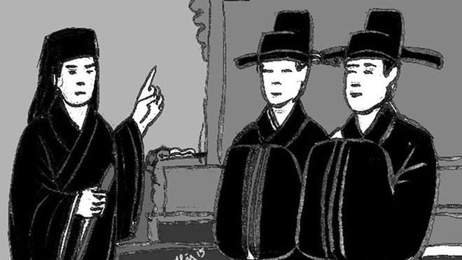 Nguyễn Nghiêu Tư là người thông minh, sáng dạ, mồ côi cha mẹ từ nhỏ, phải đi làm thuê cho nhà giàu ở thôn Đông Sơn, xã Việt Đoàn, huyện Tiên Du. Tại đây, ông được tiến sĩ Vũ Mộng Nguyên quý mến, đón về nuôi dạy. Tranh vẽ minh hoạ: Báo Bình Phước.