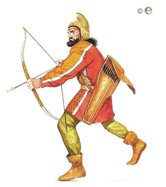 Trong khi đầu mũi tên làm từ đồng từ phần còn lại của tên làm từ gỗ. Toàn bộ mũi tên dài khoảng 80 cm.