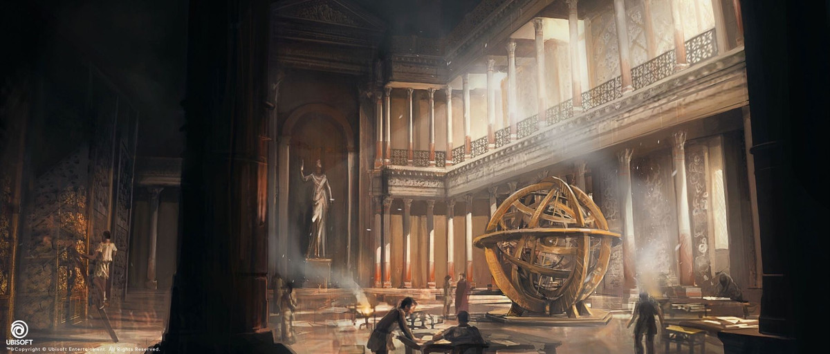 Cũng tại thư viện này, Eratosthenes đo được đường kính của Trái đất, Euclid phát hiện ra các định luật hình học và Ptolemy viết nên tác phẩm Almagest nổi tiếng lịch sử.