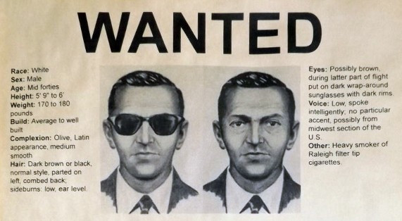 Một thời gian sau khi cất cánh, DB Cooper đe dọa phi hành đoàn mang theo vali chứa bom và bắt giữ toàn bộ hành khách làm con tin. Kế đến, gã đòi Cục Điều tra Liên bang Mỹ (FBI) giao 200.000 USD (khoảng hơn 1,2 triệu USD ngày nay) tiền mặt để đổi lấy an toàn cho toàn bộ số người trên máy bay.