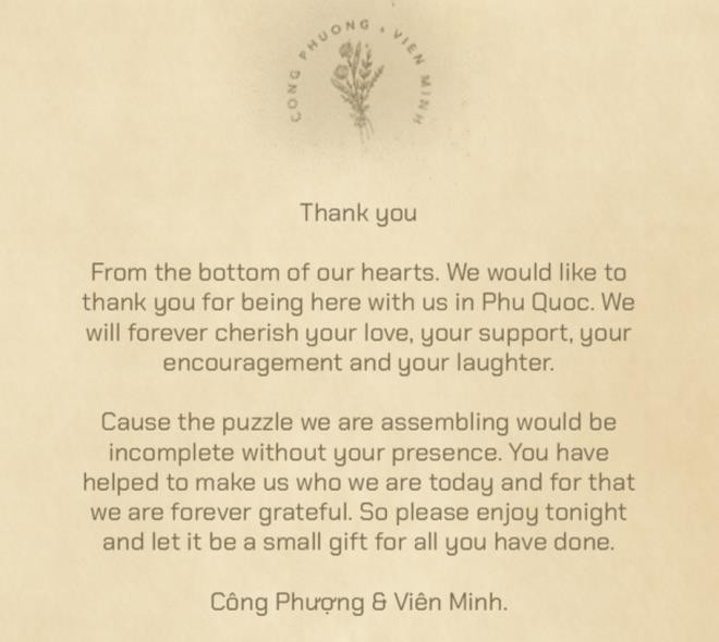 Cong Phuong - Vien Minh tang qua ban be toi du dam cuoi