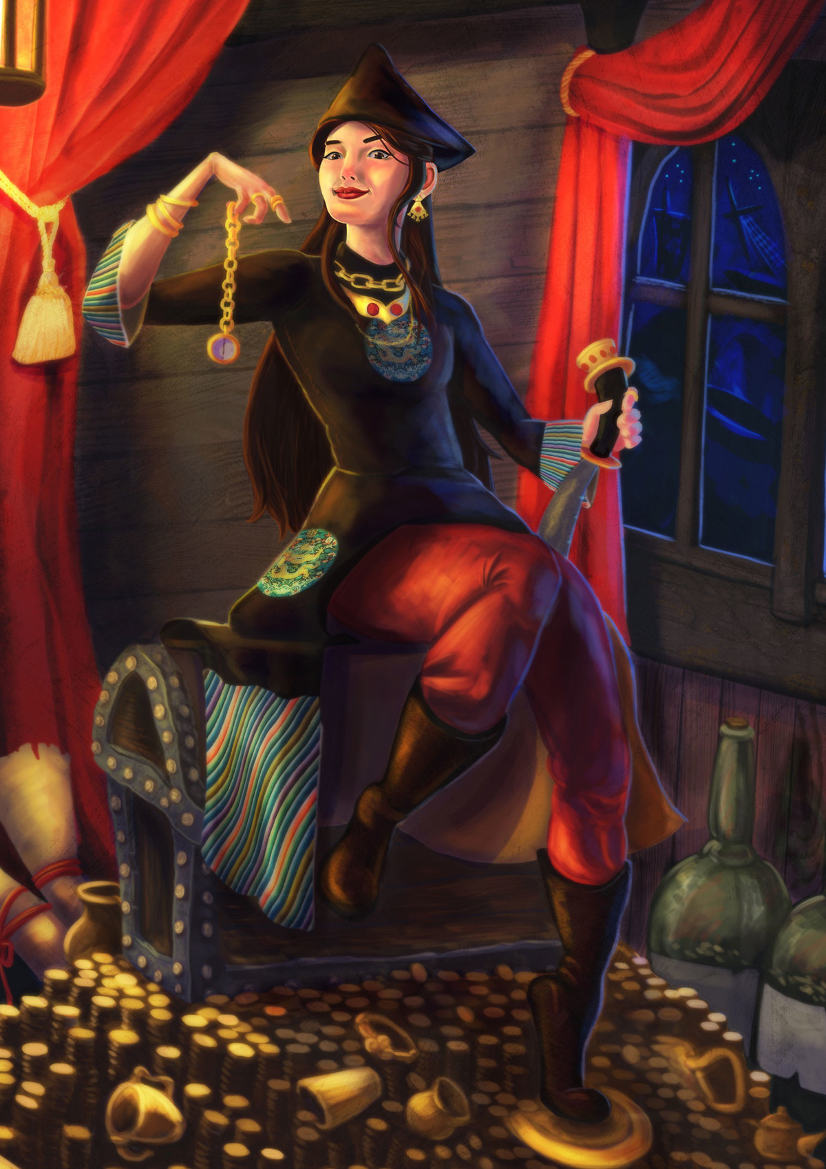 Về phần Ching Shih, nữ cướp biển này sau khi "giải nghệ" thì đến Phúc Kiến mở sòng bài và nhà thổ kiếm tiền sống bình an tới già. Bà qua đời năm 1844 khi 59 tuổi.