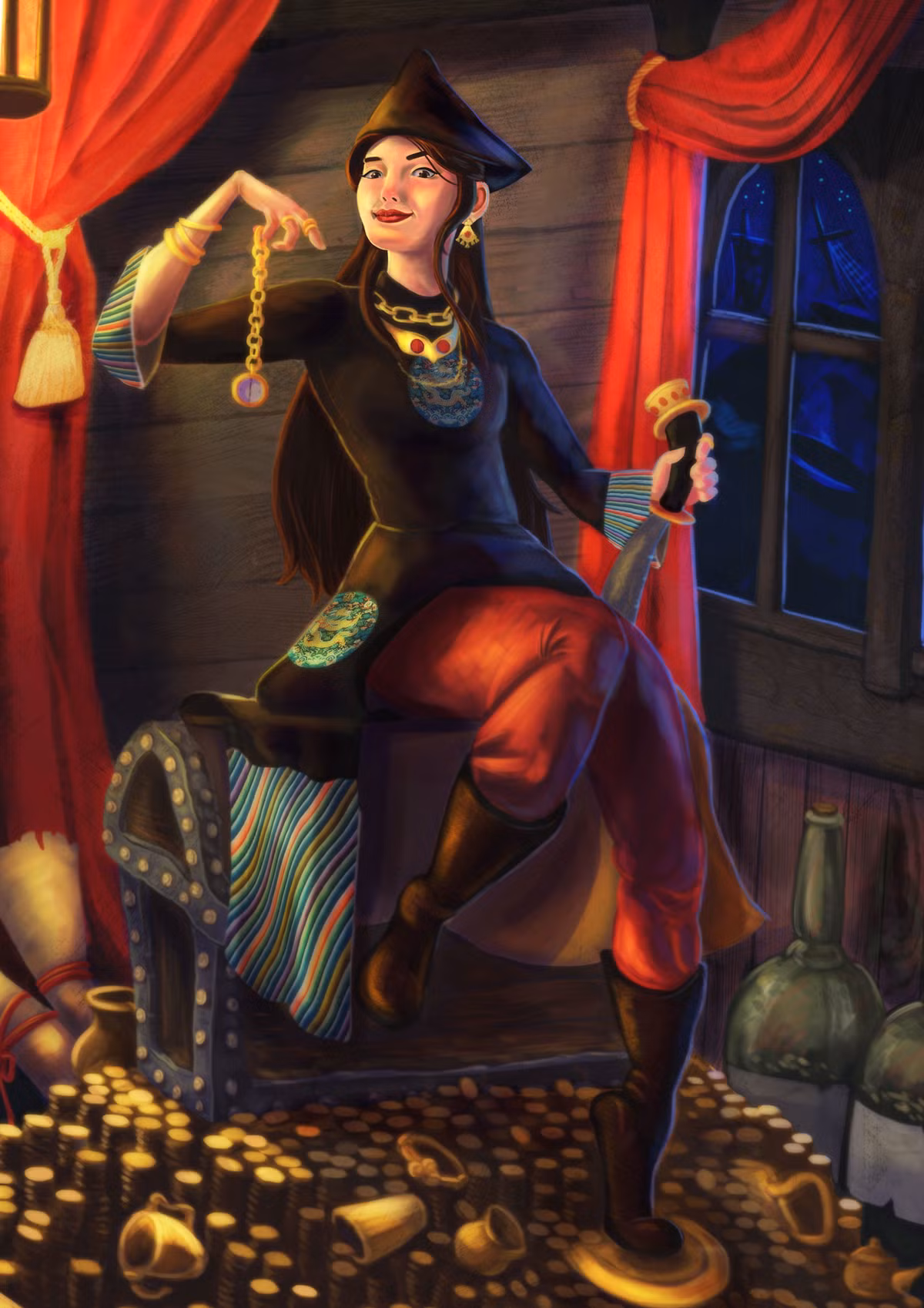 Về phần Ching Shih, nữ cướp biển này sau khi "giải nghệ" thì đến Phúc Kiến mở sòng bài và nhà thổ kiếm tiền sống bình an tới già. Bà qua đời năm 1844 khi 59 tuổi.