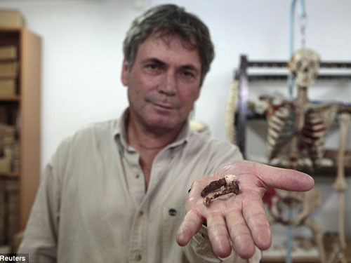 Theo nhà địa chất học Shimron, hai chiếc đinh có từ thời La Mã rất có khả năng được sử dụng trong một vụ đóng đinh từ hàng ngàn năm trước.