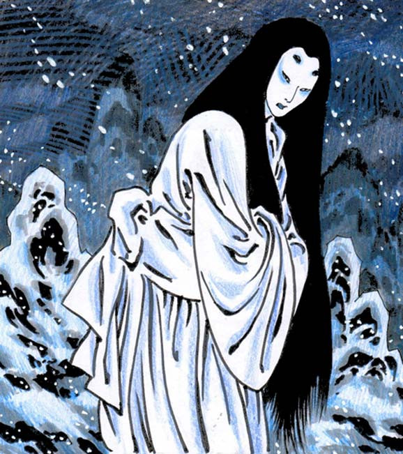 Ly kỳ hơn, một truyền thuyết kể Yuki-onna là linh hồn của tuyết nên còn được gọi là "tuyết yêu".