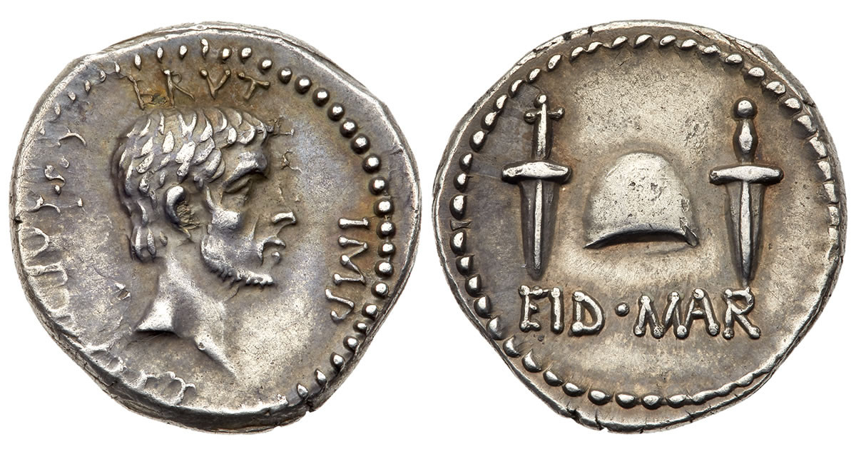 Gần 100 đồng tiền “Ides of March" được tìm thấy đến nay. Phần lớn chúng được đúc bằng bạc và đồng. Vì vậy, đồng xu đúc bằng vàng tưởng nhớ vị tướng La Mã Caesar bị ám sát trở thành một trong những đồng tiền quan trọng và có giá trị nhất của thế giới cổ đại.