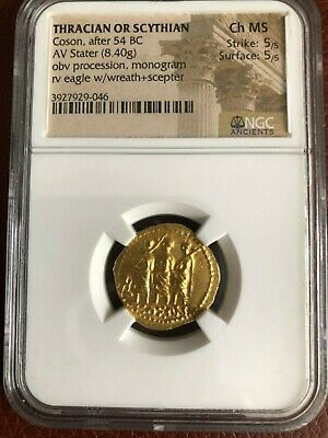 Mặt trước của đồng xu vàng siêu hiếm là chân dung của Marcus Junius Brutus - một trong những hung thủ tham gia vụ ám sát Caesar.