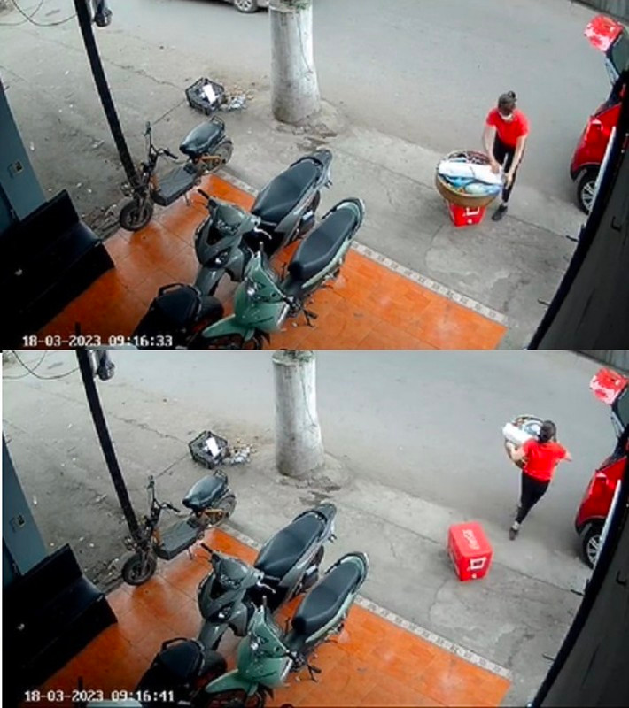 Hình ảnh chị bán xôi nhanh nhẹn đánh ô tô và xếp thúng xôi vào trong cốp xe để rời đi từng làm cư dân mạng không tin vào mắt mình.