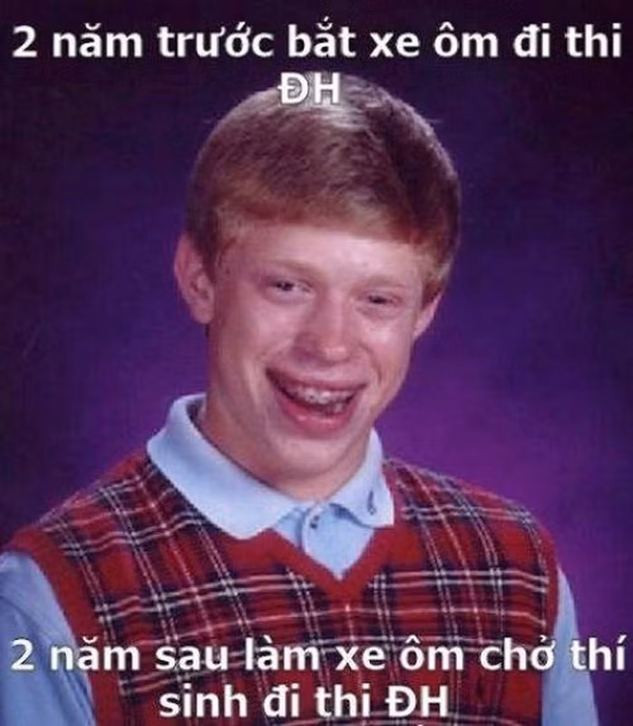 Nỗi khổ khó ai thấu hiểu của một thí sinh. Ảnh: Facebook