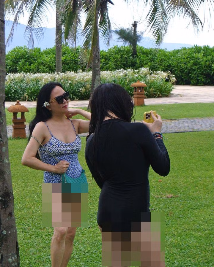 Tuy nhiên mới đây, con gái lớn của cô là Susu Mỹ Uyên bất ngờ đăng nhiều hình ảnh chụp gia đình lên trang cá nhân. Qua đây vô tình bóc mẽ nhan sắc thật ngoài đời của mẹ làm nhiều người "tá hỏa".