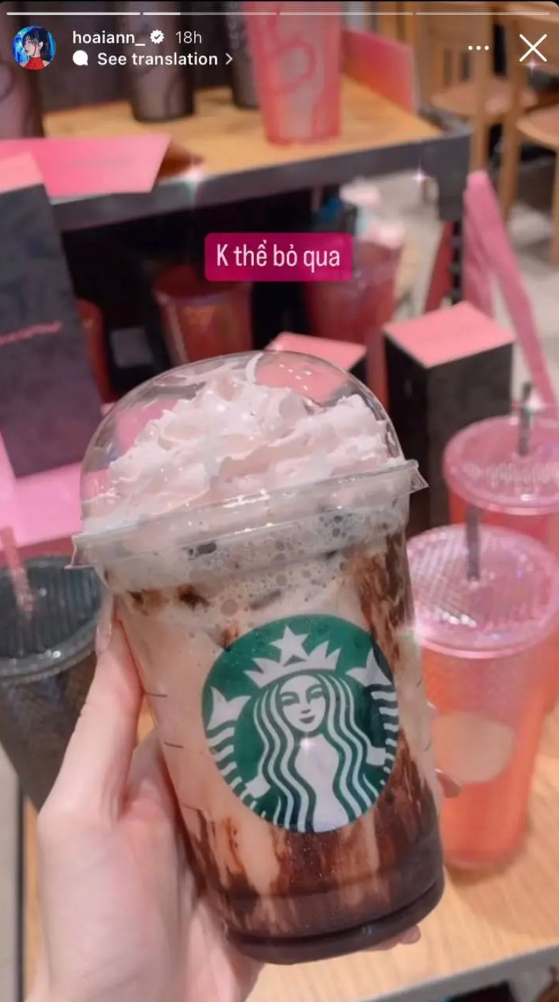 Hot girl An Japan không chỉ đổi vòng tay VIP mà còn không thể bỏ qua nước uống collab cùng idol.