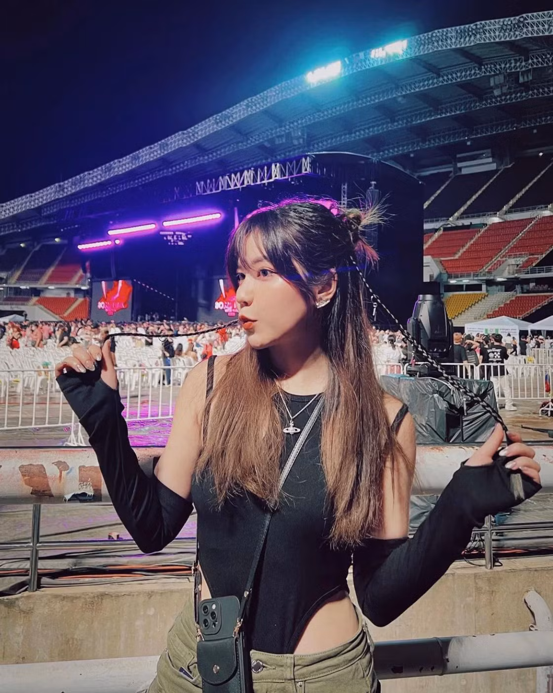 Trước đó cô nàng từng check in khi đi xem concert của BLACKPINK khá lâu.
