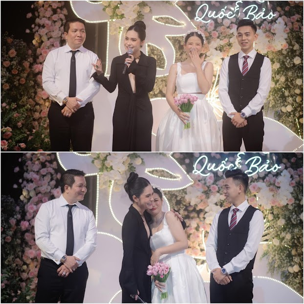 Những hình về lễ cưới linh đình của bảo mẫu Thiên Kim cũng nhận được sự quan tâm không nhỏ từ cư dân mạng.