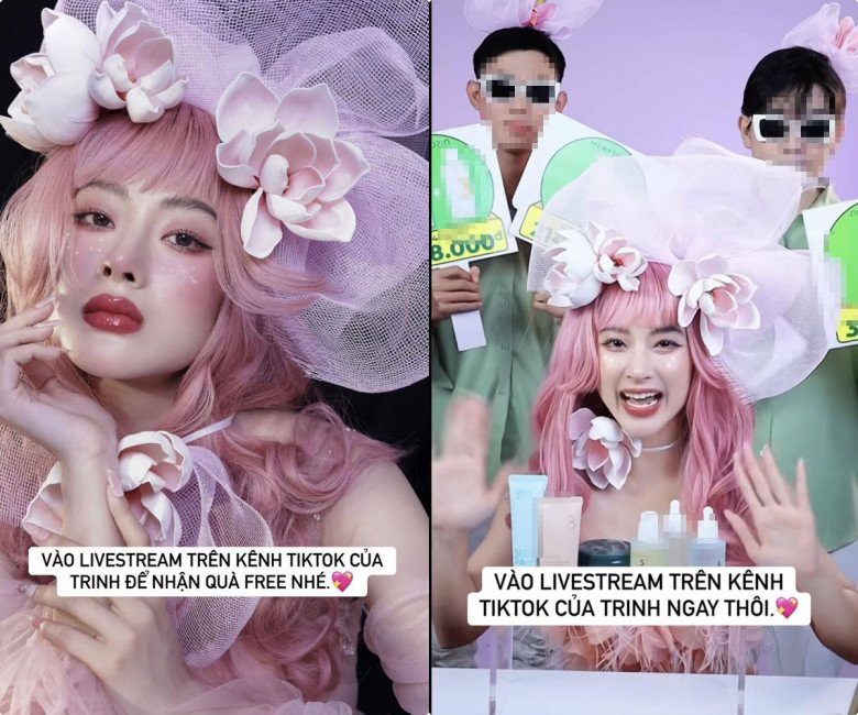 Tham gia vào đường đua livestream trên TikTok, mới đây nhất Angela Phương Trinh khiến netizen bất ngờ khi đầu tư chỉn chu từ diện mạo, trang phục cho tới dàn "hậu cung" đằng sau.