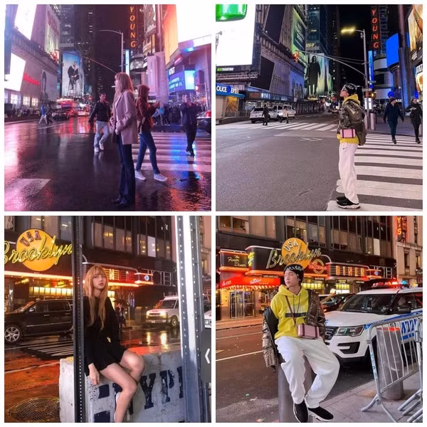 Việc Nhất Hoàng liên tục bỏ ra số tiền lớn chỉ để "đu idol" khiến cư dân mạng không khỏi trầm trồ. Trước đó, vị thiếu gia cũng từng chụp ảnh tại địa điểm mà Lisa từng ghé qua. Ảnh: Tổng hợp