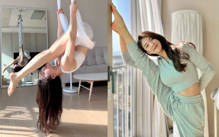 Cô giáo còn được đặt biệt danh là "người không xương". Bởi những động tác cô thực hiện không phải ai cũng có thể làm theo.