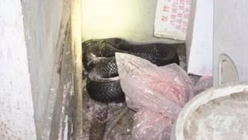 Sau khi bị bắt, con rắn hổ mang chúa được đưa đến vùng rừng hẻo lánh, xa khu dân cư để phóng sinh. (Nguồn Sina)