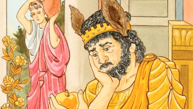 Nhận thấy nếu cứ tiếp tục biến mọi thứ thành vàng, ông sẽ chết dần chết mòn vì đói và khát, vua Midas đã cầu xin thần Dionysus giải thoát. Thần Dionysus chỉ cho ông nhúng hai bàn tay xuống sông Pactolus (Thổ Nhĩ Kỳ) để rửa trôi đi khả năng này, trở lại làm người bình thường.