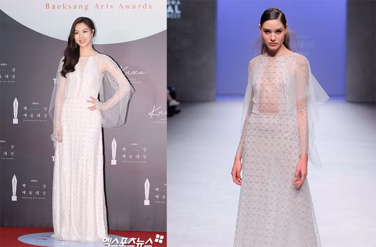 Nàng Seo Dan trong "Hạ cánh nơi anh" (nữ diễn viên Seo Ji Hye) chọn một thiết kế vô cùng thanh lịch nằm trong bộ sưu tập Marco Maria 2020.