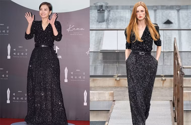 Jung Yu Min trong một thiết kế của Chanel nằm trong bộ sưu tập Xuân-Hè 2020.