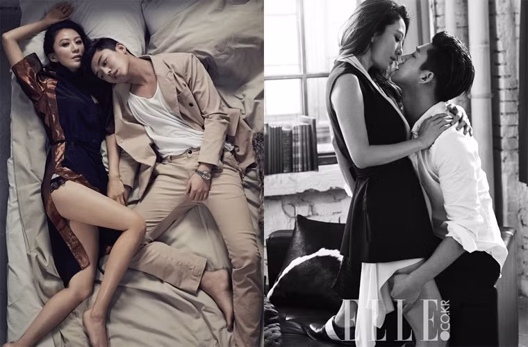 Những shoot ảnh cực kỳ gợi cảm của Kim Hee Ae trên tạp chí Elle năm 2014.