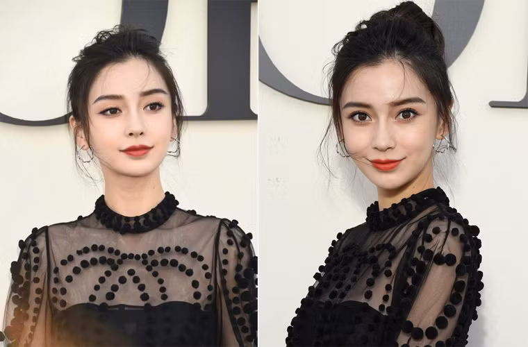 Năm 14 tuổi Angelababy đã làm người mẫu tạp chí, nhưng chỉ sau khi nhanh sắc của cô có sự thay đổi như bây giờ, người đẹp sinh năm 1989 mới thực sự nổi tiếng.