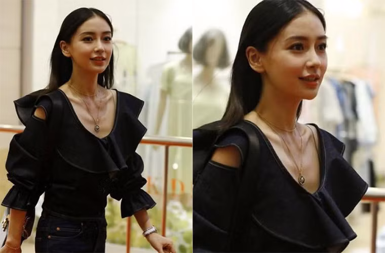 Mặc dù gương mặt ngày càng xinh đẹp nhưng Angelababy không ít lần bị chê bai vì thân hình quá gầy gò.